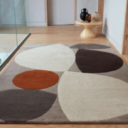 Grey Modern Handmade Geometric Wool Easy To Clean Rug For Living Room & Bedroom-200Cm X 290Cm - thumbnail 6