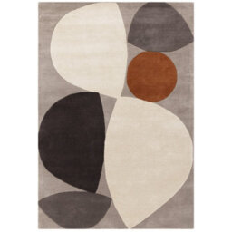 Grey Modern Handmade Geometric Wool Easy To Clean Rug For Living Room & Bedroom-200Cm X 290Cm - thumbnail 1
