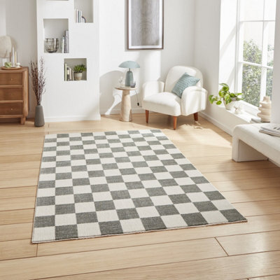 Green Geometric 10mm Thick Rug, Stain-Resistant Anti-Shed Modern Rug For Bedroom, Living, & Dining Room-160Cm X 220Cm - image 1