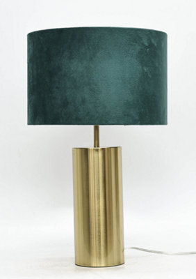 Pagazzi Lighting Pagazzi Ziva Large Gold Touch Table Lamp Dark Green - image 1