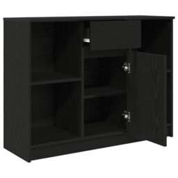 Walplus Sideboard With Drawer Black Oak 101X35X76 Cm Engineered Wood - thumbnail 5