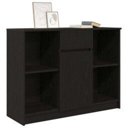 Walplus Sideboard With Drawer Black Oak 101X35X76 Cm Engineered Wood - thumbnail 4