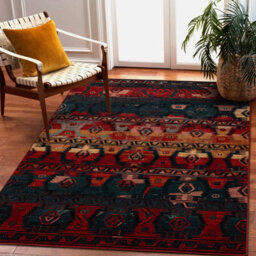 RugsX Wool Carpet Omega Tapas Ethnic, Navy Blue  235X350 Cm - thumbnail 5