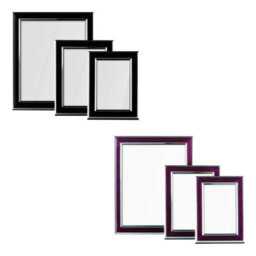 Orsina Purple And Silver Photo Frames - Set Of 3 - thumbnail 2
