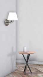 Navigare Conneticut Matt Nickel/chrome Wall Light A Classic Style Shade Sits On A Delightful Adjustable Chrome And Nickel Fitting - thumbnail 1