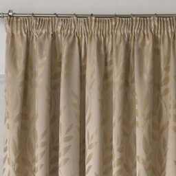 Luxury Living Tivoli Pencil Pleat Taped Top Curtains Latte - thumbnail 2
