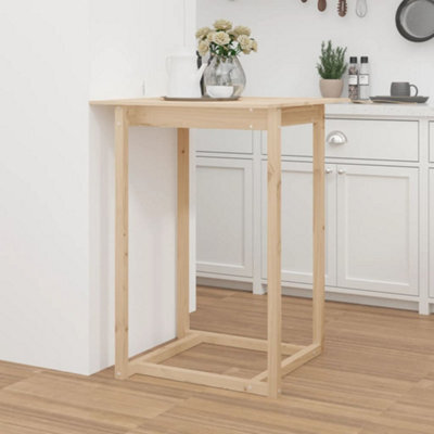 Berkfield Bar Table 80X80X110 Cm Solid Wood Pine - image 1