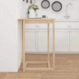 Berkfield Bar Table 80X80X110 Cm Solid Wood Pine - thumbnail 4