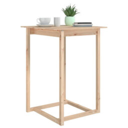 Berkfield Bar Table 80X80X110 Cm Solid Wood Pine - thumbnail 5