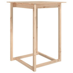 Berkfield Bar Table 80X80X110 Cm Solid Wood Pine - thumbnail 2