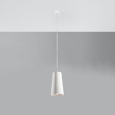 Luminosa Lighting Luminosa Gulcan Dome Ceramic Pendant Light White E27 - image 1