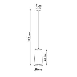Luminosa Lighting Luminosa Gulcan Dome Ceramic Pendant Light White E27 - thumbnail 4