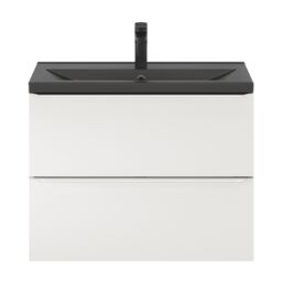 GoodHome Imandra Slimline Gloss White Wall-Mounted Bathroom Cabinet (H) 600mm (W) 800mm - thumbnail 9
