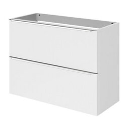 GoodHome Imandra Slimline Gloss White Wall-Mounted Bathroom Cabinet (H) 600mm (W) 800mm - thumbnail 1