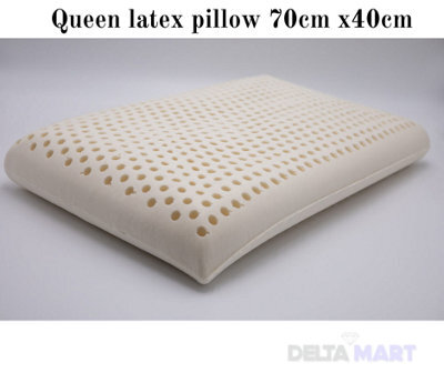 Natural Latex Queen Size Pillow 70 X 40 Cm Hypoallergenic, Breathable & Ergonomic Support - image 1