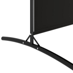 Berkfield 3-Panel Room Divider Black 525X180 Cm Fabric - thumbnail 7