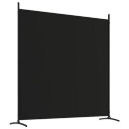 Berkfield 3-Panel Room Divider Black 525X180 Cm Fabric - thumbnail 6