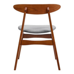 Darphe Set Of 2 Dining Chairs With Walnut Wooden Legs - thumbnail 5