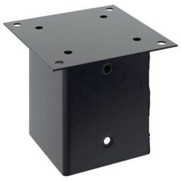Walplus Post Bases Square 4 Pcs Anthracite 121X121 mm Powder-Coated Steel - thumbnail 5