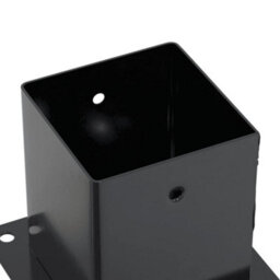 Walplus Post Bases Square 4 Pcs Anthracite 121X121 mm Powder-Coated Steel - thumbnail 9