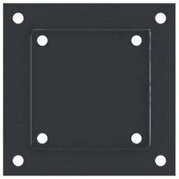 Walplus Post Bases Square 4 Pcs Anthracite 121X121 mm Powder-Coated Steel - thumbnail 8