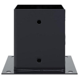 Walplus Post Bases Square 4 Pcs Anthracite 121X121 mm Powder-Coated Steel - thumbnail 6