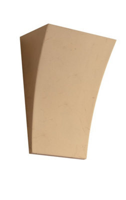 Luminosa Lighting Luminosa Alma Paintable Plaster Wall Uplight Lamp With Gold, G9