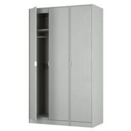 Imola Ready Assembled Contemporary Matt Grey Tall Triple Wardrobe (H)1960mm (W)1108mm (D)530mm - thumbnail 3