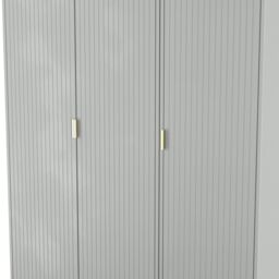 Imola Ready Assembled Contemporary Matt Grey Tall Triple Wardrobe (H)1960mm (W)1108mm (D)530mm - thumbnail 5