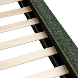 Beliani Bed Fabric Bajonna 160 X 200 Cm (Eu King Size) Dark Green - thumbnail 7