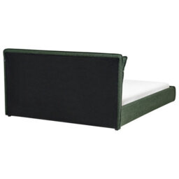 Beliani Bed Fabric Bajonna 160 X 200 Cm (Eu King Size) Dark Green - thumbnail 6