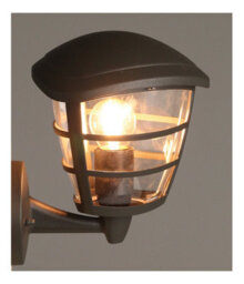 Netagon Garden Outdoor Porch 230V Brussels Wall Light In Anthracite Grey - thumbnail 2