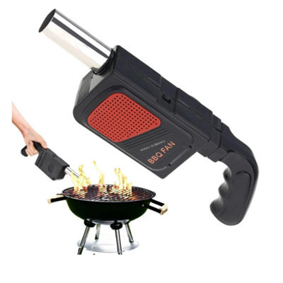 Mini Bbq Air Blower With Handle Camping Charcoal Grill Fan - image 1