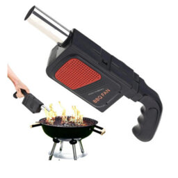 Mini Bbq Air Blower With Handle Camping Charcoal Grill Fan