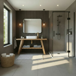 L70xW44xH70cm VERA Wooden Vanity and Shelf Storage - thumbnail 4