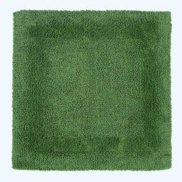 Homescapes Luxury Reversible Cotton Shower Mat - Fern Green - thumbnail 1
