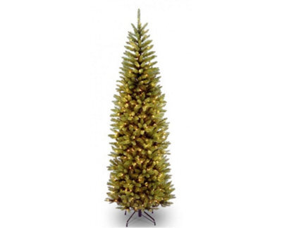 Garden Store Direct National Tree Company Pre-Lit Kingswood Fir Artificial Christmas Tree 4.5Ft - image 1