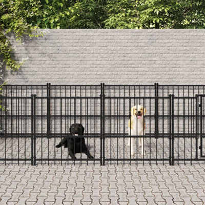 Vidaxl Outdoor Dog Kennel Steel 7.51 M² - image 1