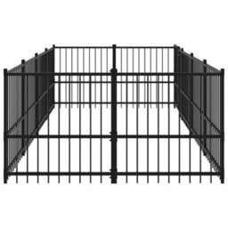 Vidaxl Outdoor Dog Kennel Steel 7.51 M² - thumbnail 4