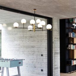 Ideal Lux Gourmet 9 Light Globe Multi Arm Semi Flush Ceiling Lamp Black - thumbnail 2