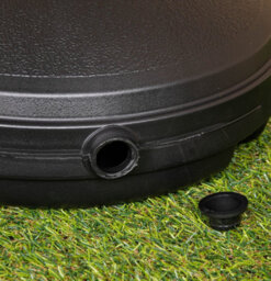 Samuel Alexander 7Kg Or 7 Litre Capacity Water Filled Garden Parasol Umbrella Base In Black - thumbnail 5