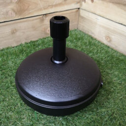 Samuel Alexander 7Kg Or 7 Litre Capacity Water Filled Garden Parasol Umbrella Base In Black