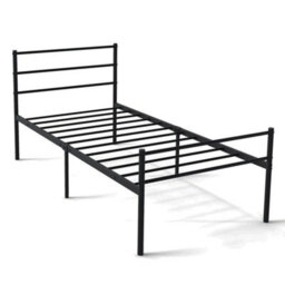 Single Size Bed Frame Modern Platform Bed With Metal Slat Support - thumbnail 3