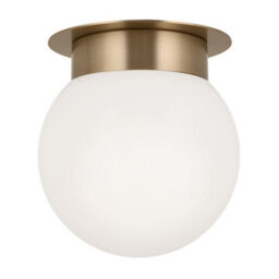 Luminosa Lighting Elstead Kichler Albers Globe Ceiling Light Contemporary Champagne Bronze 1X E27 - thumbnail 1