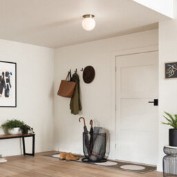 Luminosa Lighting Elstead Kichler Albers Globe Ceiling Light Contemporary Champagne Bronze 1X E27 - thumbnail 2