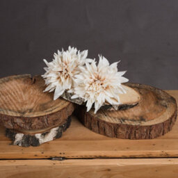 Wyld Haus Set Of 3 Artificial Blush Dahlia Stems, Lifelike Faux Flowers For Vases And Bouquets - thumbnail 6