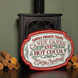 Samuel Alexander 62Cm Red And White Christmas Candy Canes Metal Sign Decoration - thumbnail 5