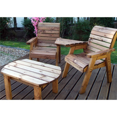 Marlborough Traditional Twin Companion Dining Set Angled - image 1