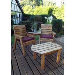 Marlborough Traditional Twin Companion Dining Set Angled - thumbnail 5