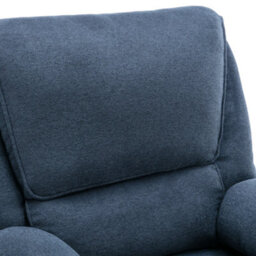 More4Homes Sydney 1 Seater Fabric Manual Recliner Chair (Blue) - thumbnail 6